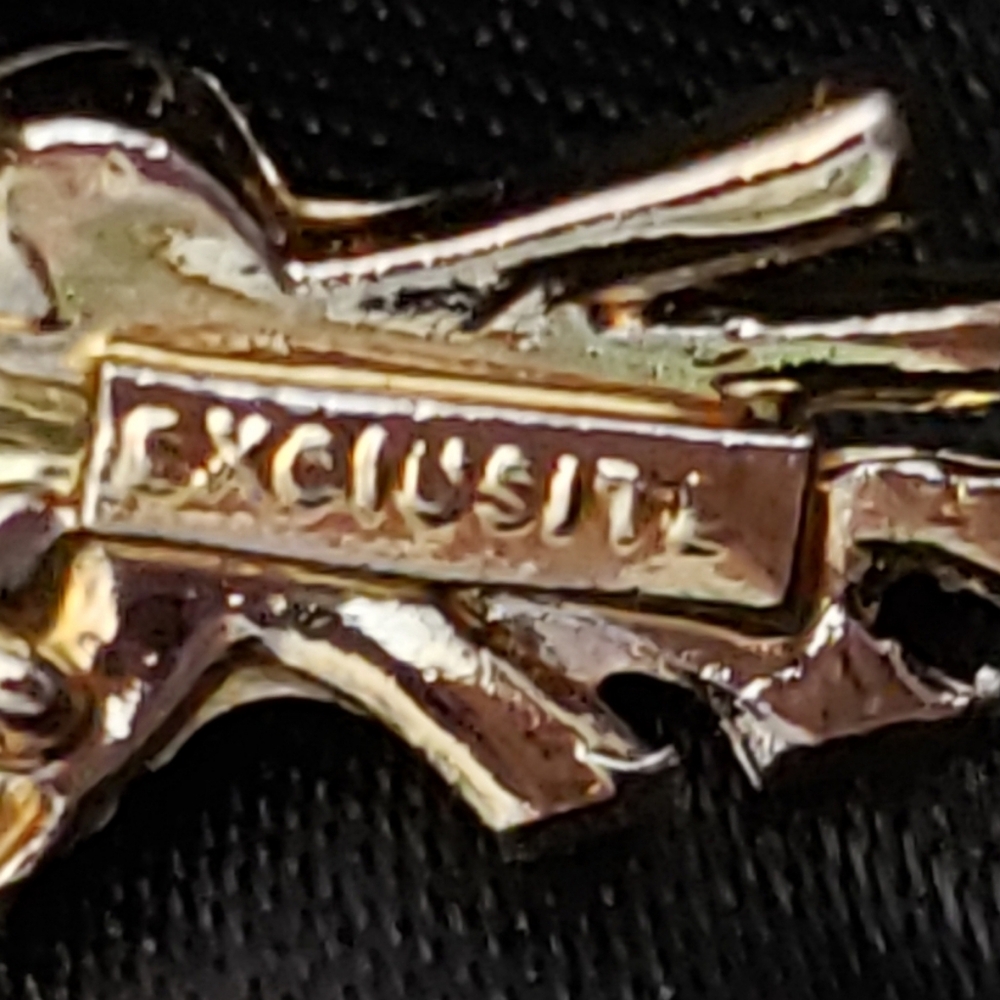Gold and Purple Scottish Floral Brooch Pin - Picture 2 of 6